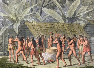 Dancing Festival of the Camacani Indians, Brazil by D.K. Bonatti
